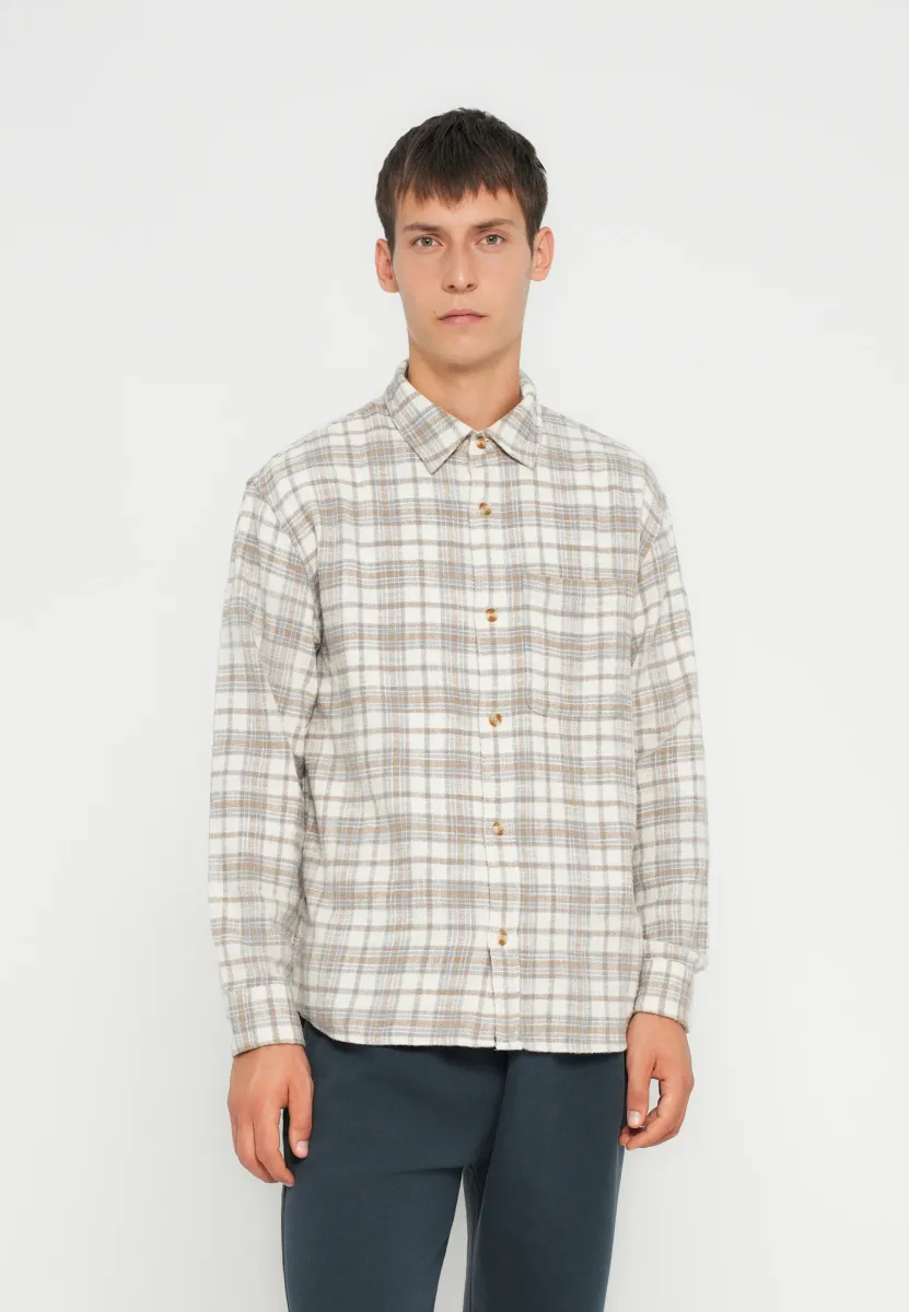 TEXTURAL  - Hemd - white/blue
