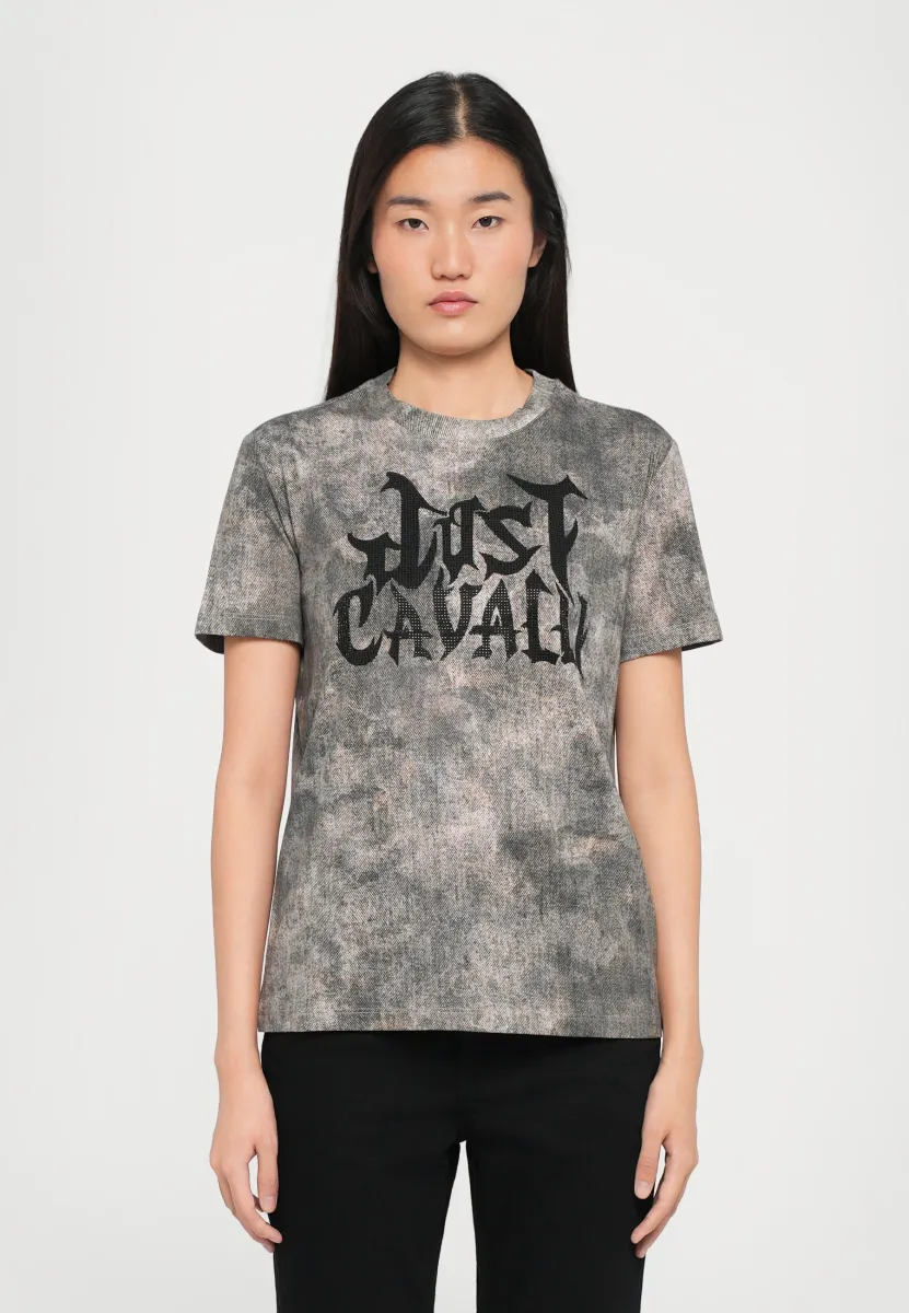 TEXTURE LOGO GOTHIC - T-Shirt print - moon rock