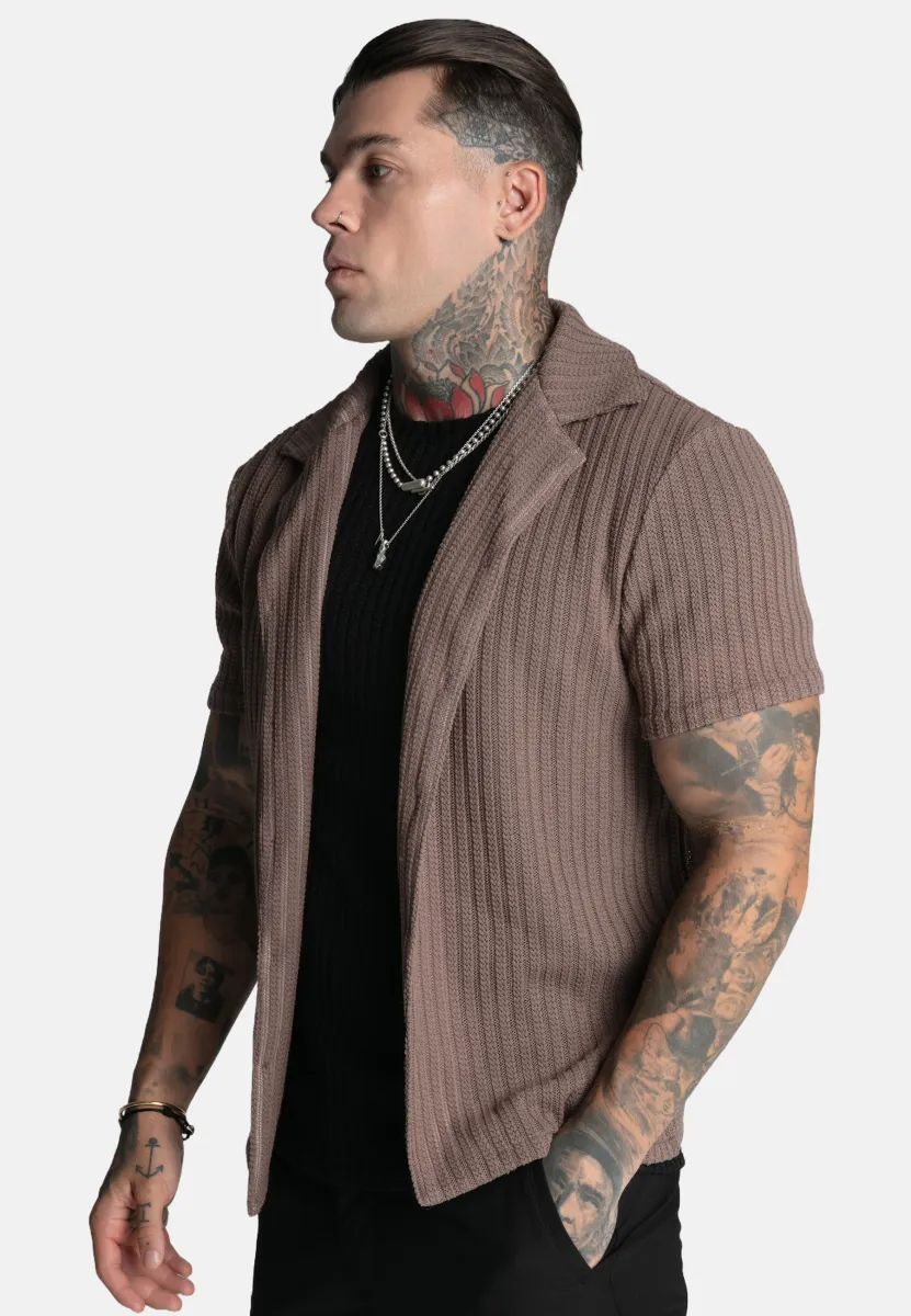 TEXTURED RESORT - Hemd - brown