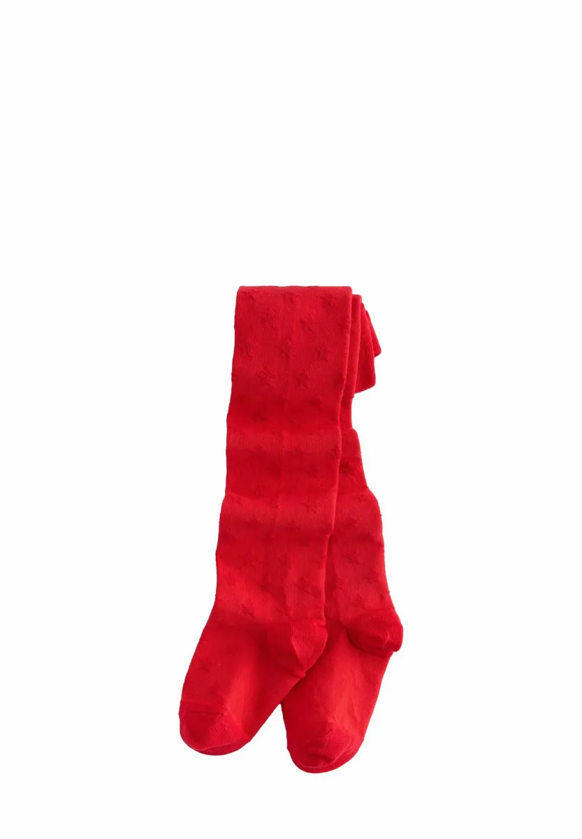 TEXTURED STAR - Strumpfhose - red