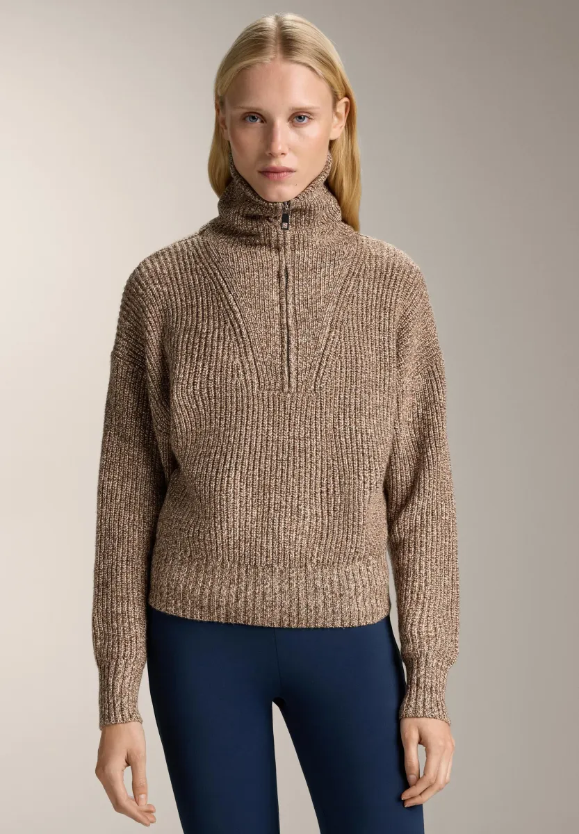 TEXTURED TWISTED - Strickpullover - brown