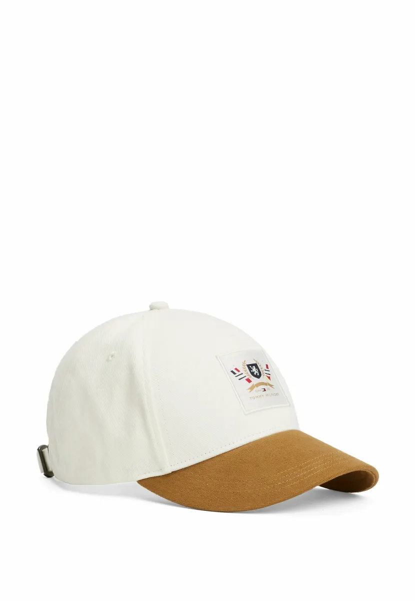 TH CREST PATCH BASEBALL - Cap - ivory silk   hickory