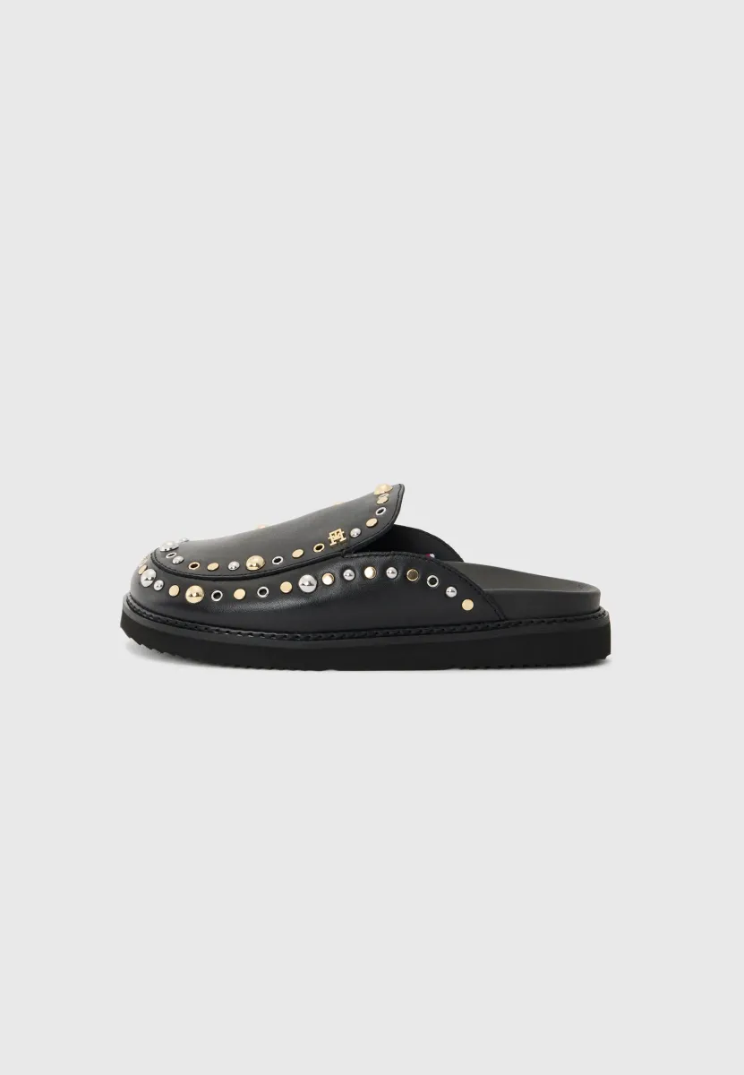 TH EMBELLISHED - Pantolette flach - black
