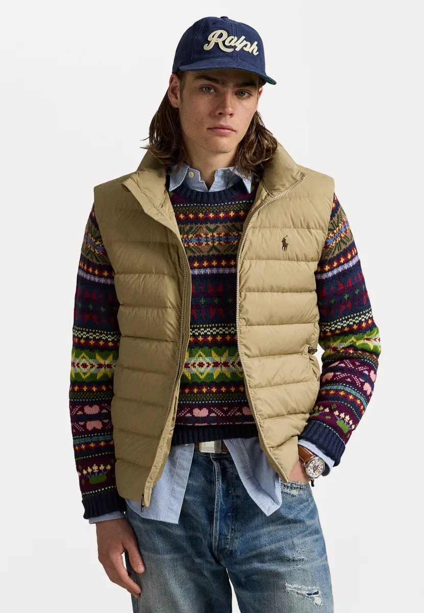 THE COLDEN PACKABLE MATTE VEST - Weste - khaki