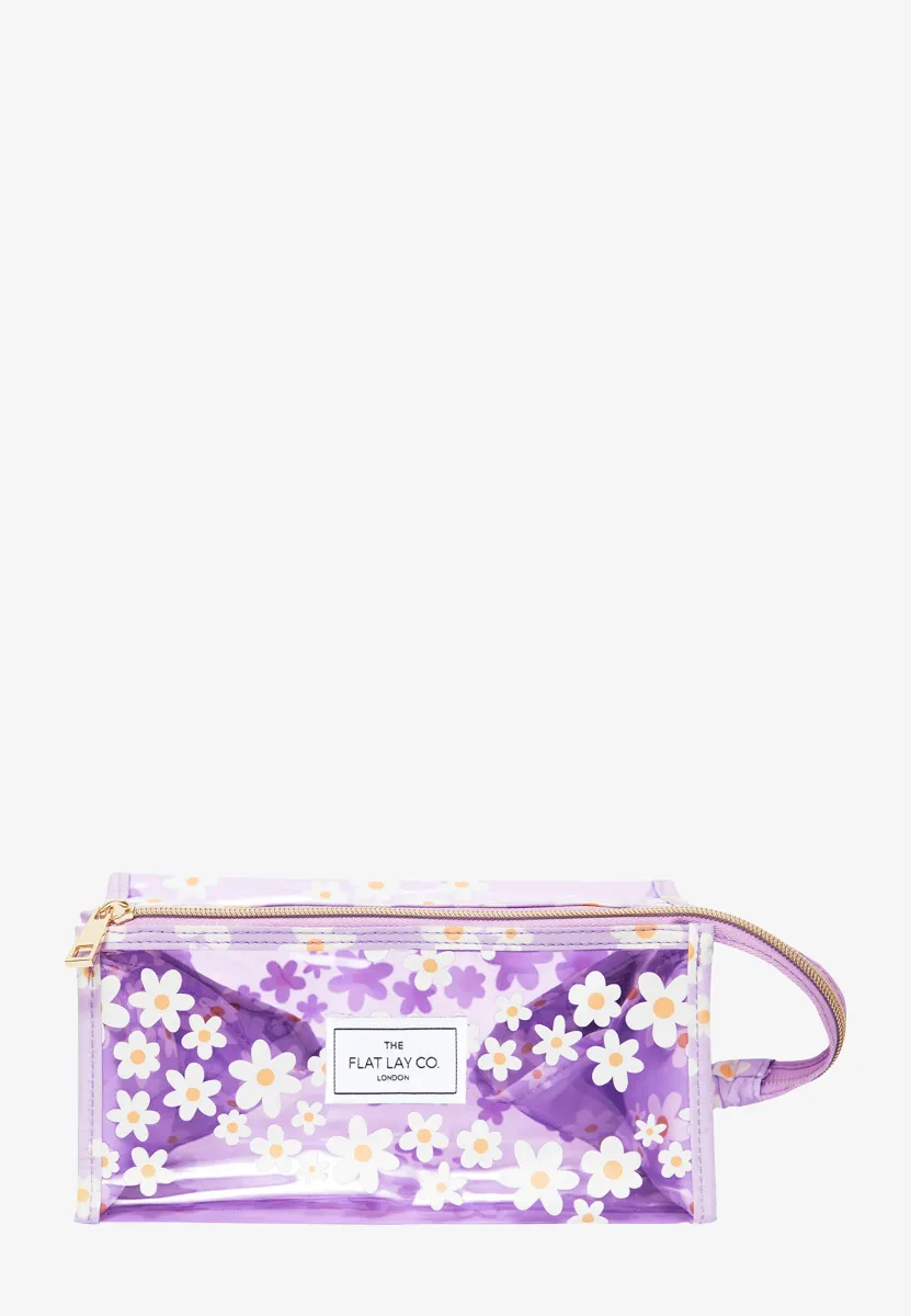 THE FLAT LAY CO. JELLY MAKEUP BOX BAG - Make-up-Accessoires - lilac daisy box