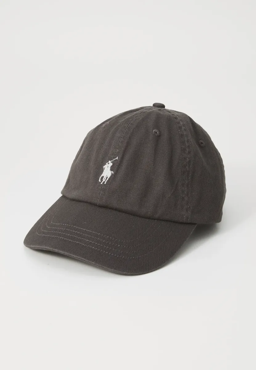 THE ICONIC COTTON CHINO BALL CAP - Cap - pebble black
