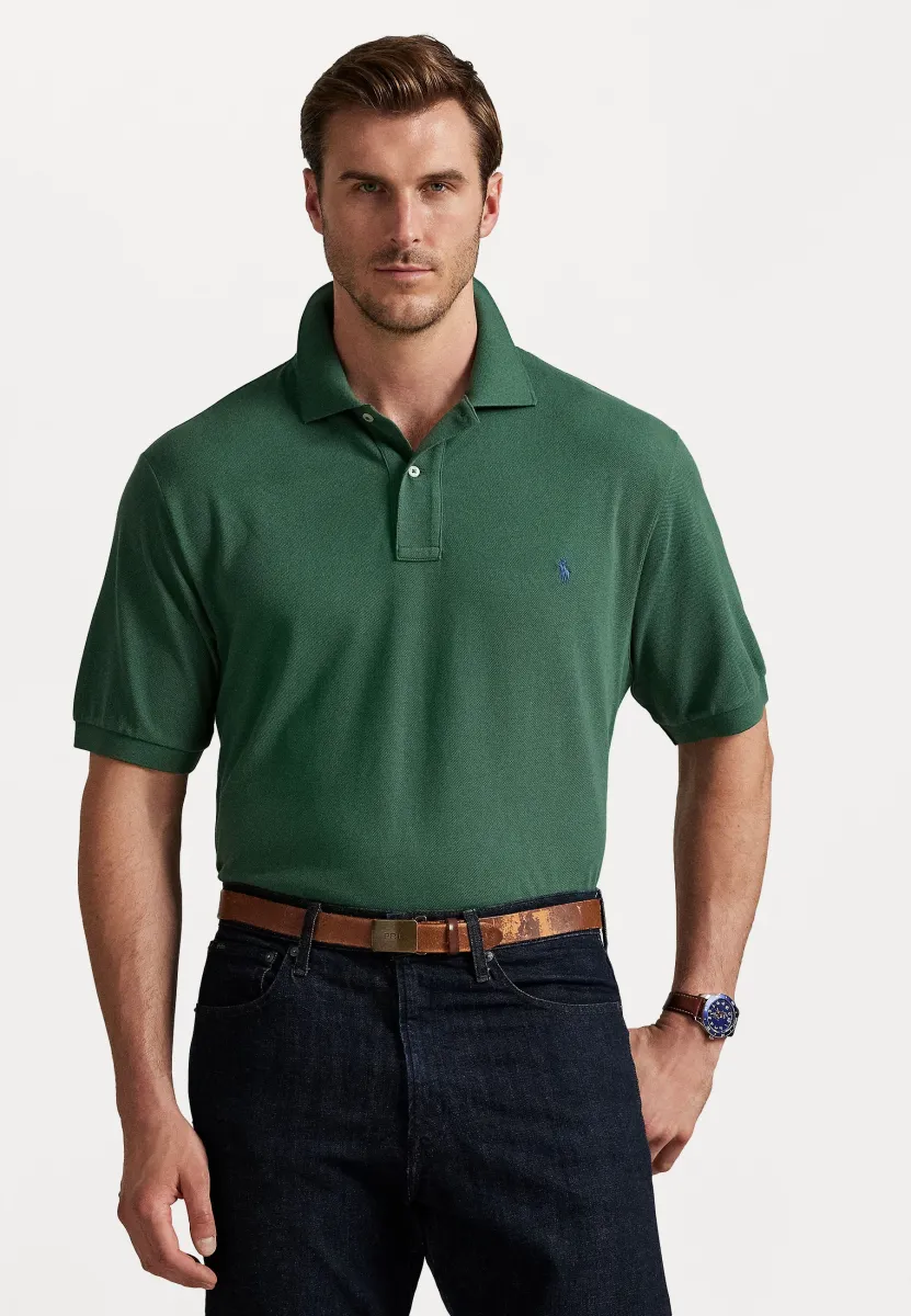 THE ICONIC MESH POLO SHIRT - Poloshirt - washed forest
