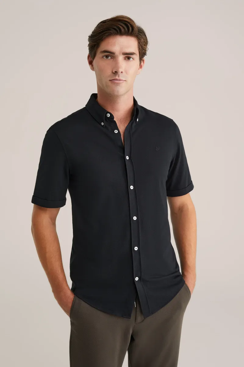 THE KNITTED - Hemd - black