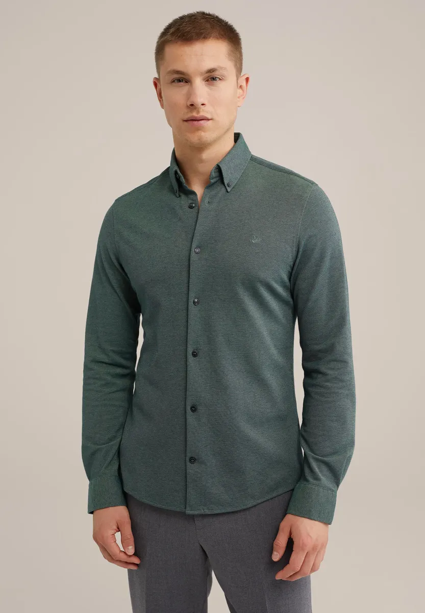 THE KNITTED - Hemd - dark green