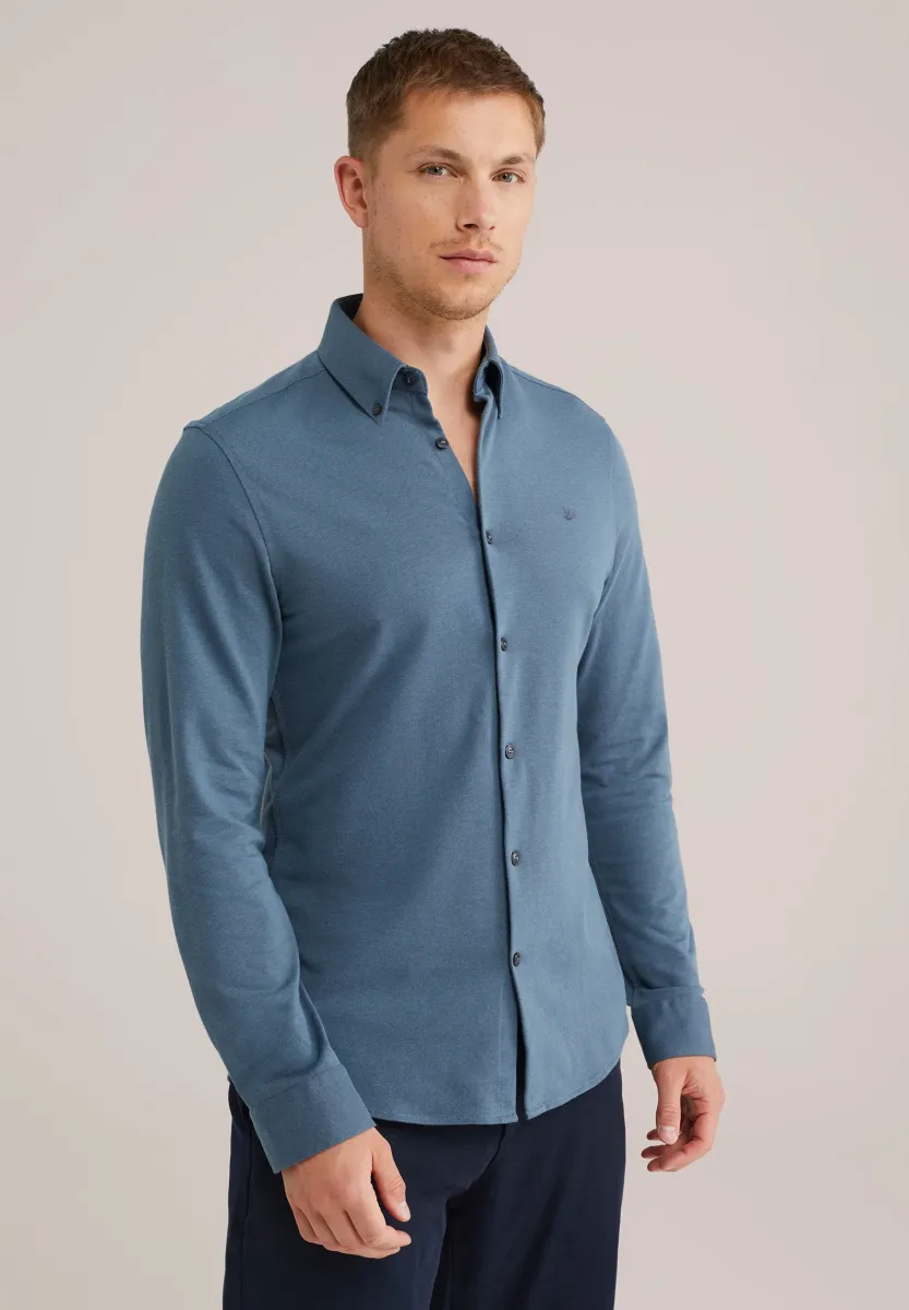 THE KNITTED - Hemd - greyish blue
