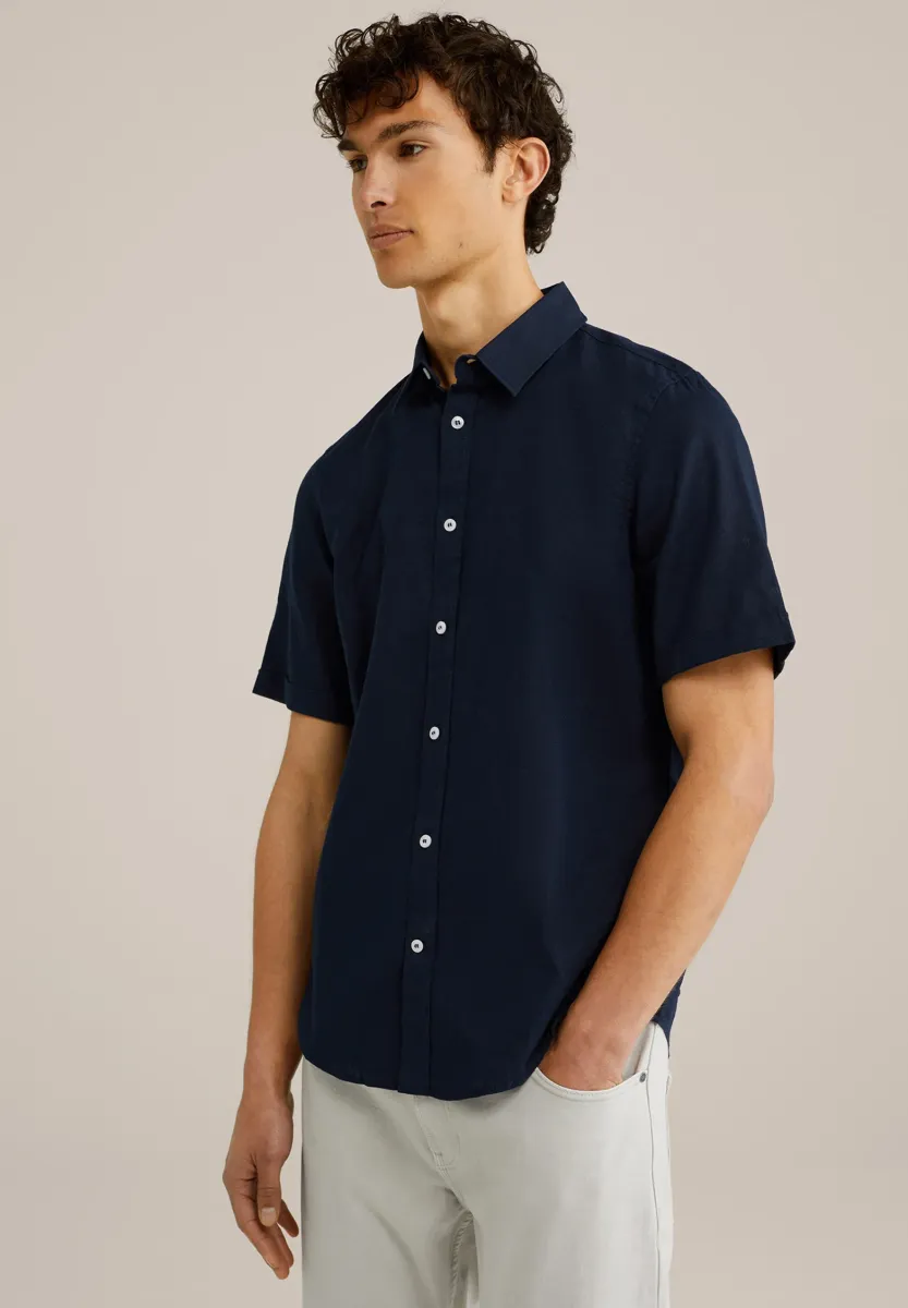 THE LINEN - Hemd - navy blue
