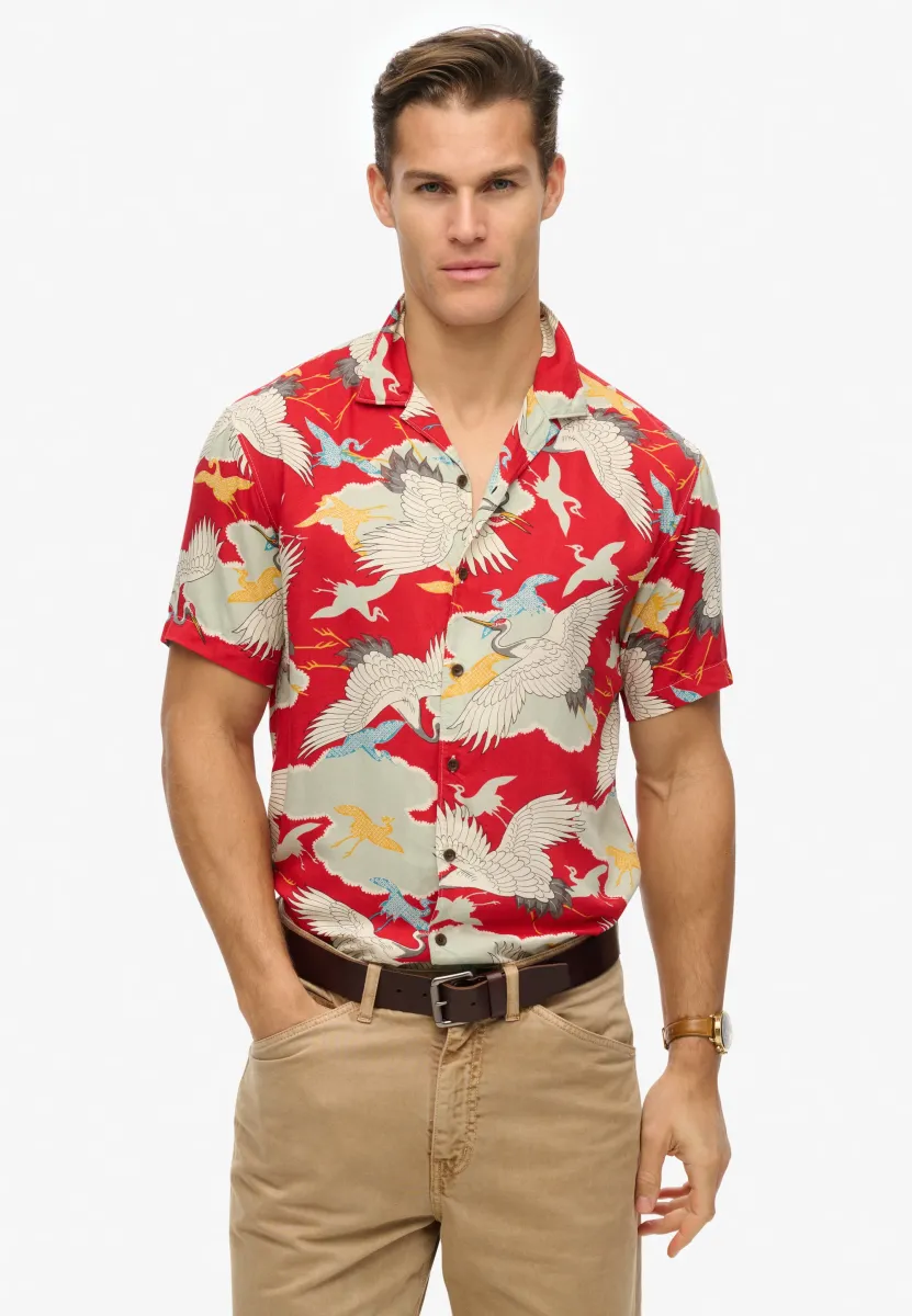 THE MERCHANT STORE-HAWAIIAN - Hemd - tsuru red