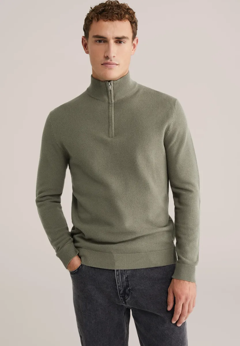 THE PIQUE - Strickpullover - army green