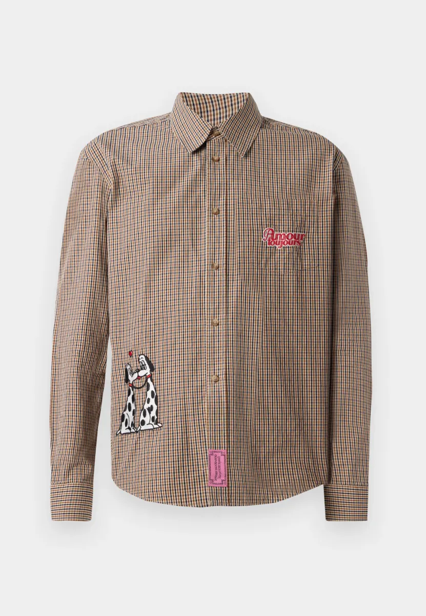 THE PUPPY LOVERS UNISEX - Hemdbluse - brown check
