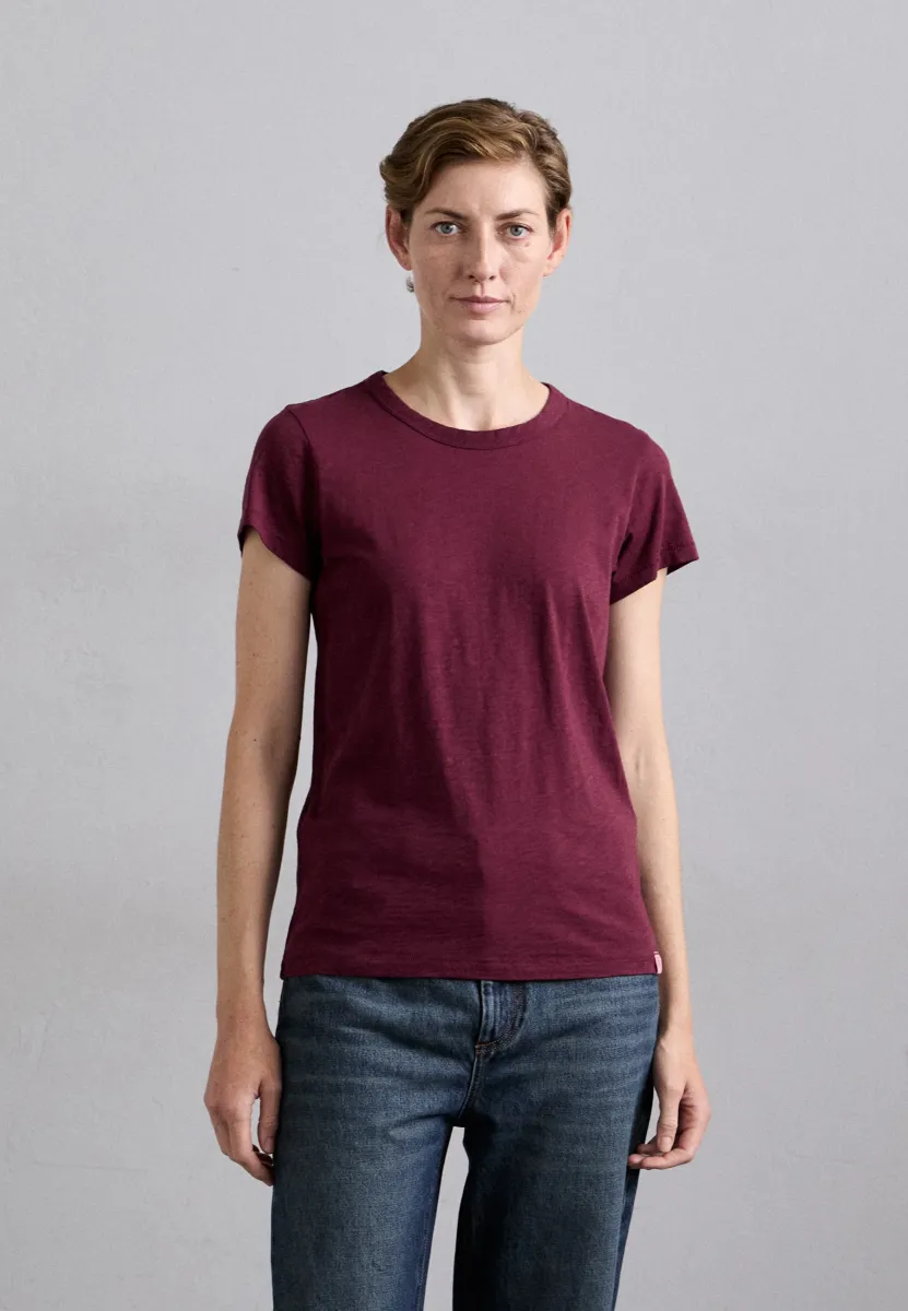 THE SLUB TEE - T-Shirt basic - burg