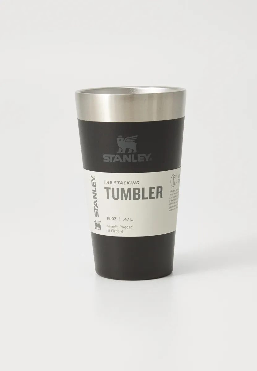THE STACKING TUMBLER .47L / 16OZ UNISEX - Trinkflasche - matte black pebble