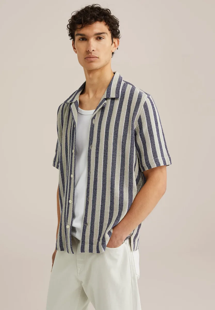 THE TEXTURED - Hemd - dark blue