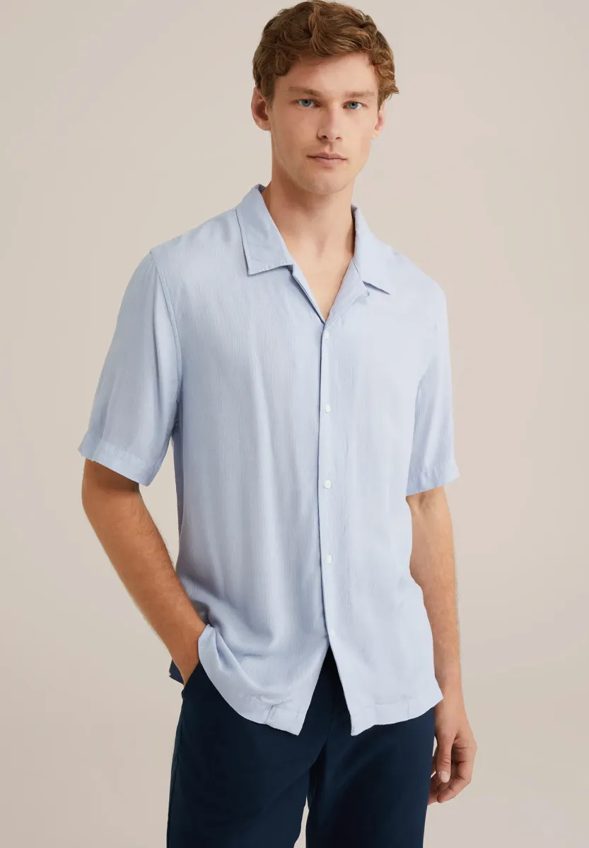 THE TEXTURED - Hemd - light blue