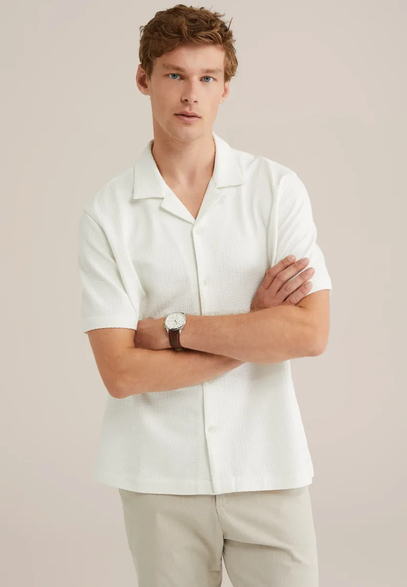 THE TEXTURED - Hemd - off white
