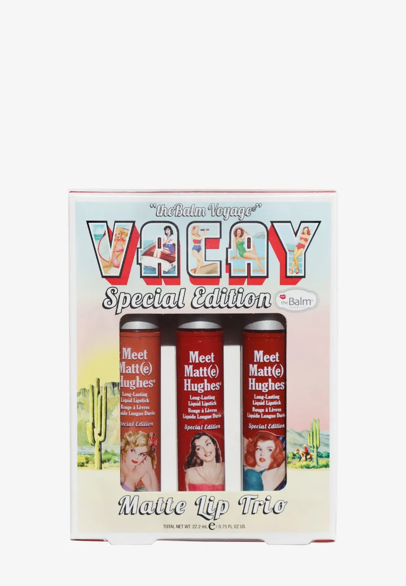 THEBALM VOYAGE VACAY- MATTE LIP TRIO - Lippen-Make-up-Palette
