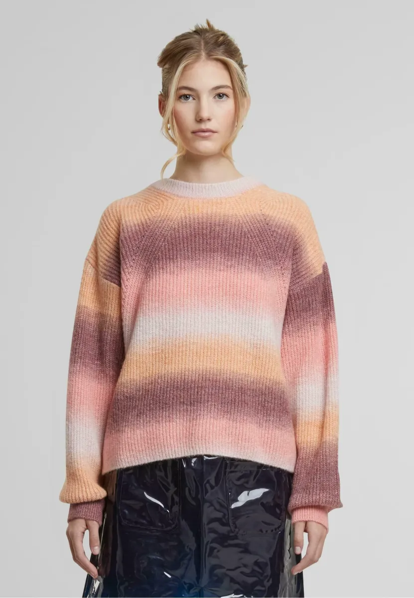 THEIA O-NECK OMBRE - Strickpullover - tangerine