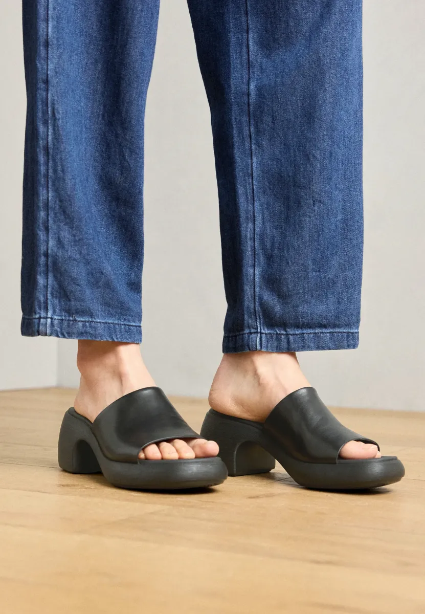 THELMA - Pantolette hoch - schwarz