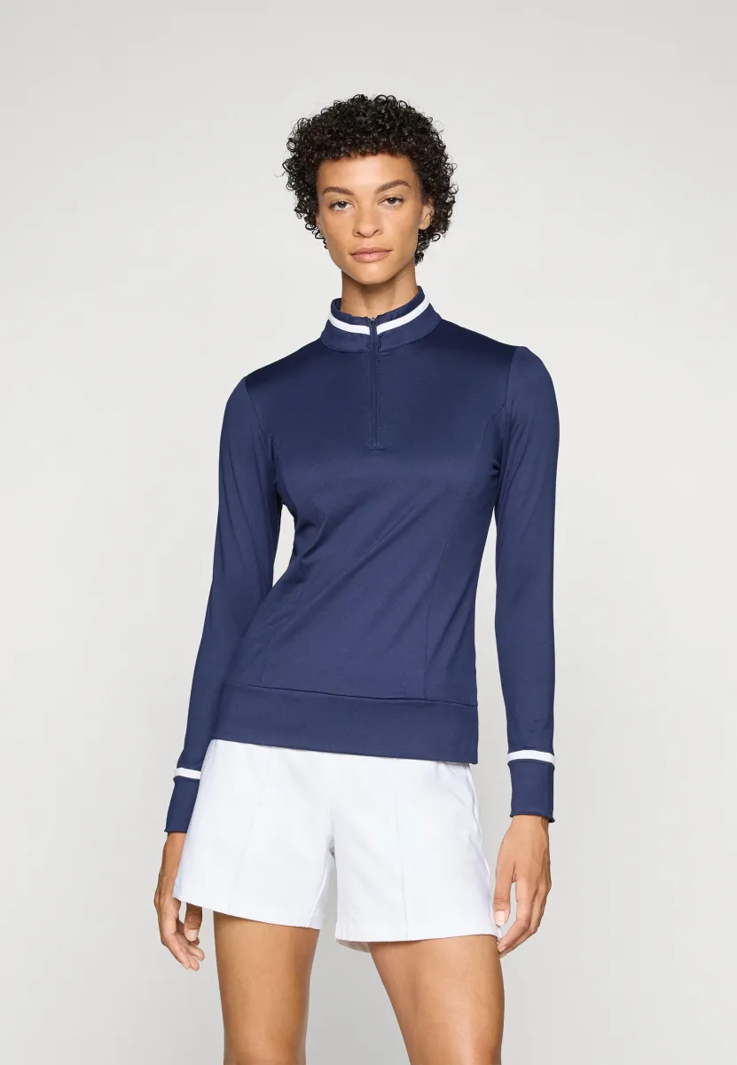 THERMAL LONG SLEEVE COLOURBLOCK TOP - Langarmshirt - peacoat