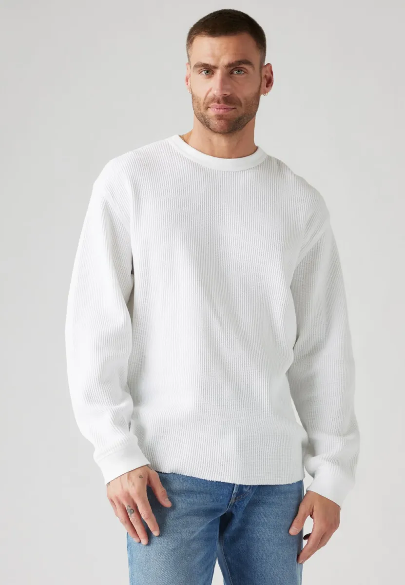 THERMAL TEE - Strickpullover - white +