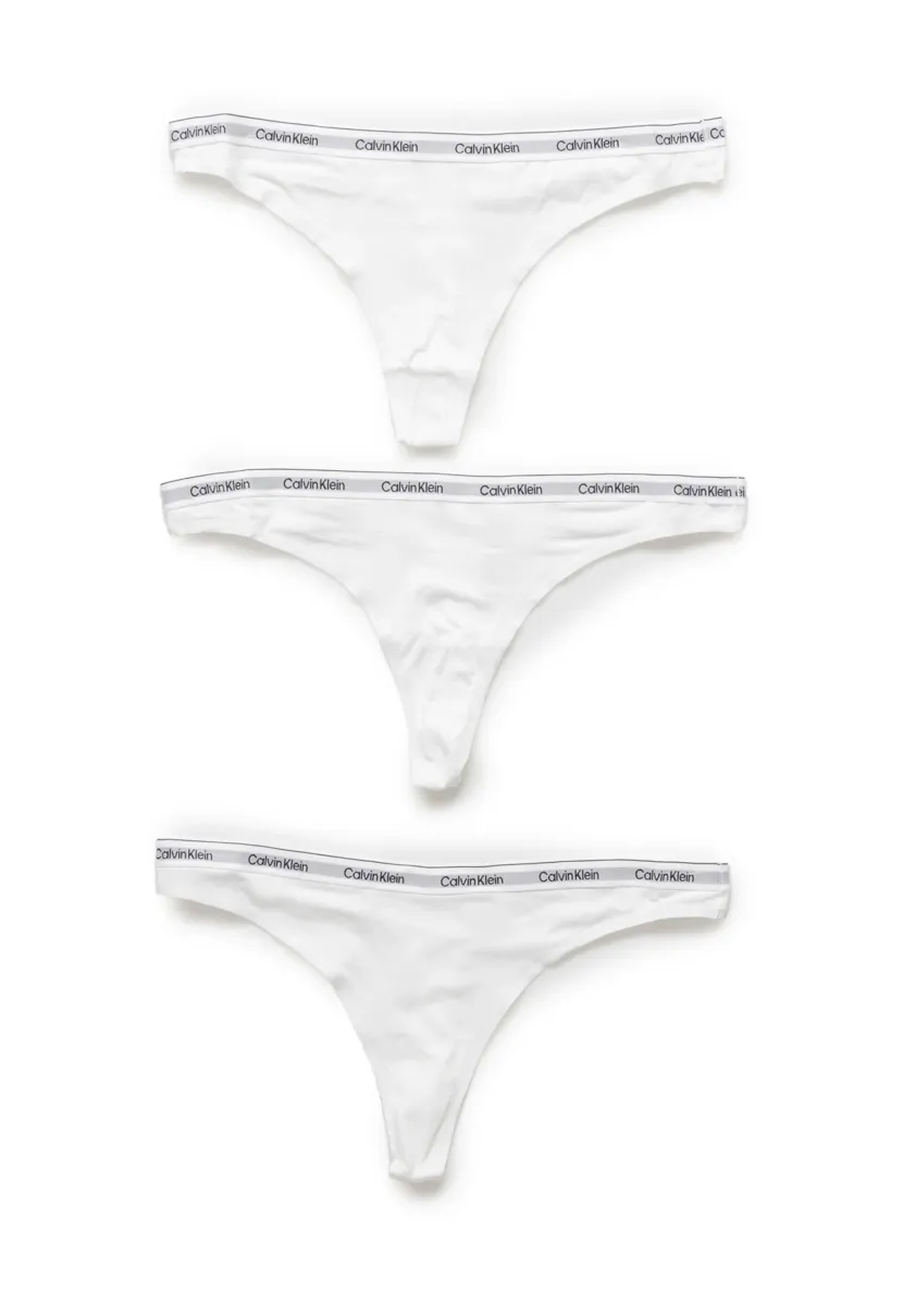 THONG 3 PACK MODERN LOGO - String - white