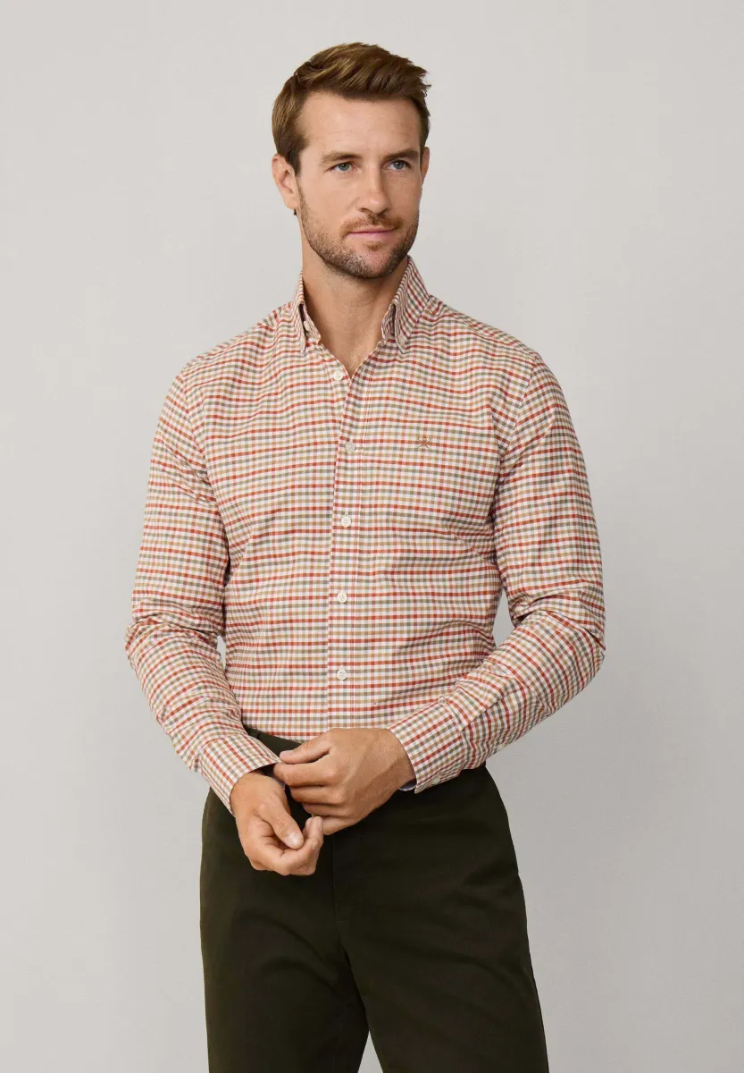 THREE GINGHAM - Hemd - green