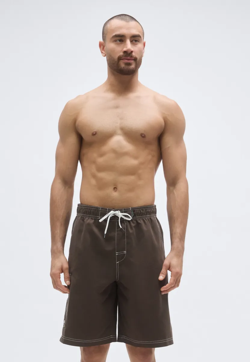 THROW ON - Badeshorts - dark brown
