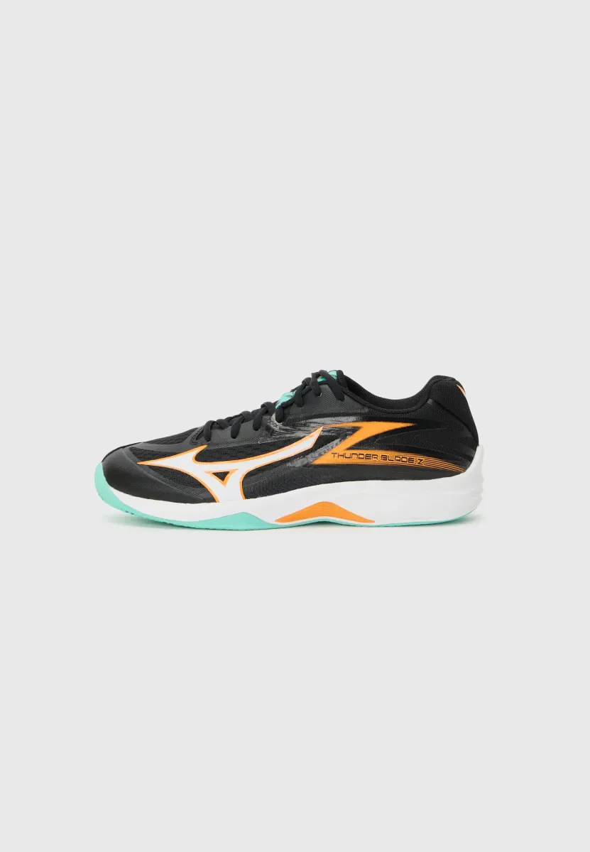 THUNDER BLADE Z - Volleyballschuh - black/tangelo/ice green