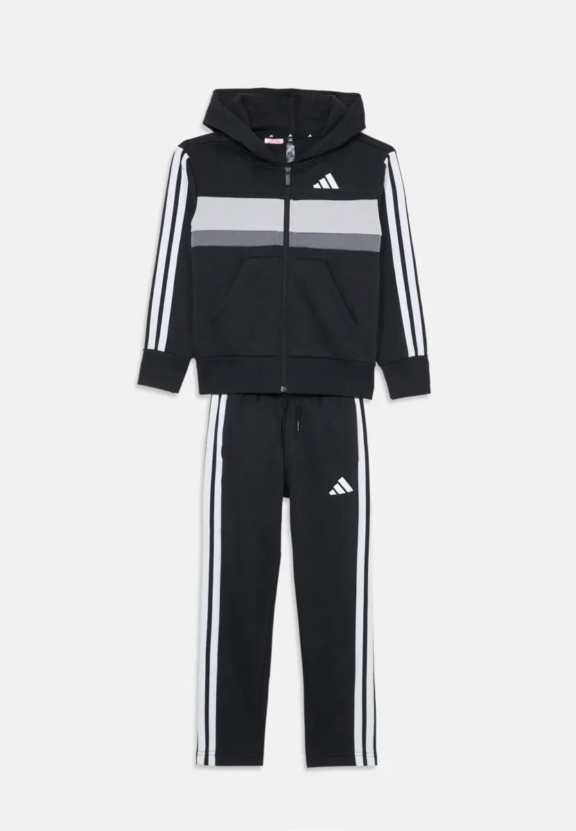 TIBERIO JUNIOR SET - Trainingsanzug - black/white/grey two