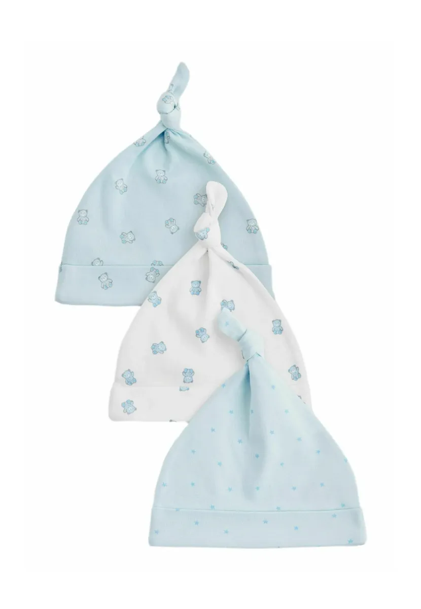 TIE 3 PACK.  - REGULAR FIT - Mütze - blue white bear