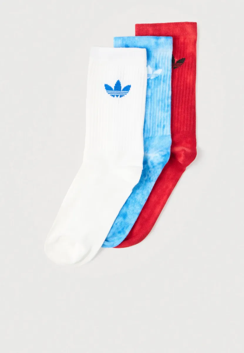 TIE DYE 3 PACK UNISEX - Socken - light blue/red/white