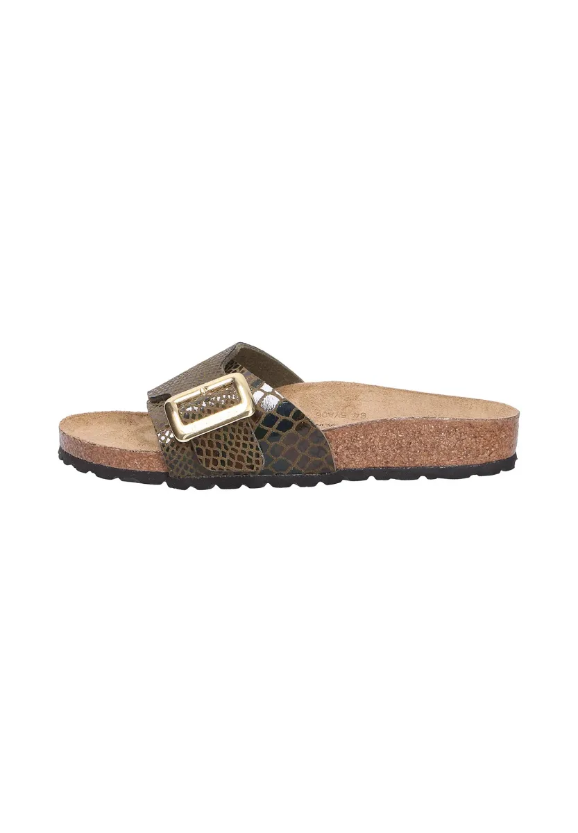 TIEFFUSSBETT CUSHION BUCKLE - Pantolette flach - synshinysnakesage