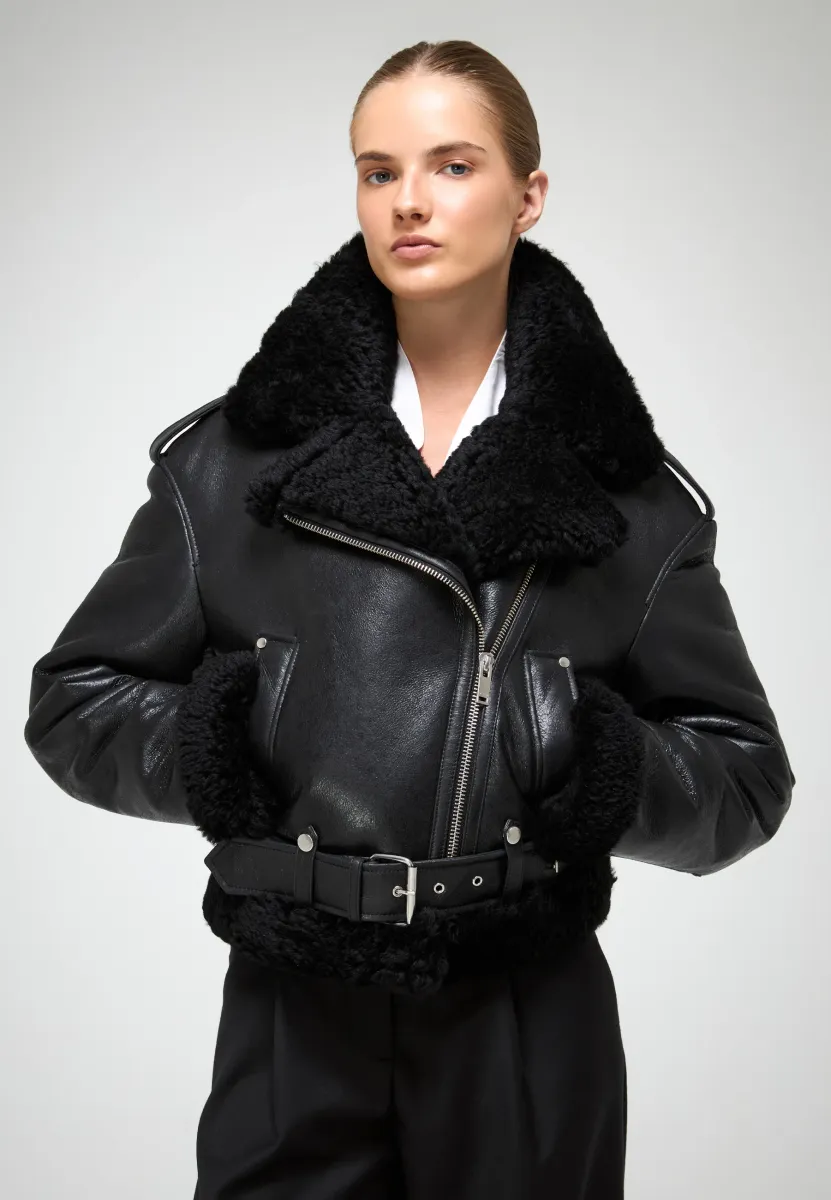 Tierra - Lederjacke - black