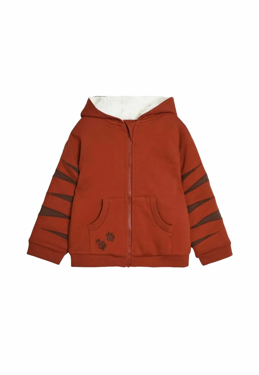 TIGER APPLIQUE NOVELTY  REGULAR FIT - Sweatjacke - rust