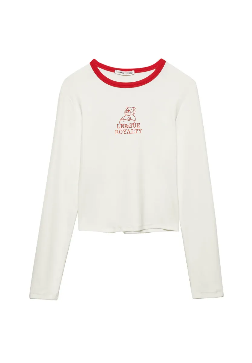 TIGER GRAPHIC - Langarmshirt - white