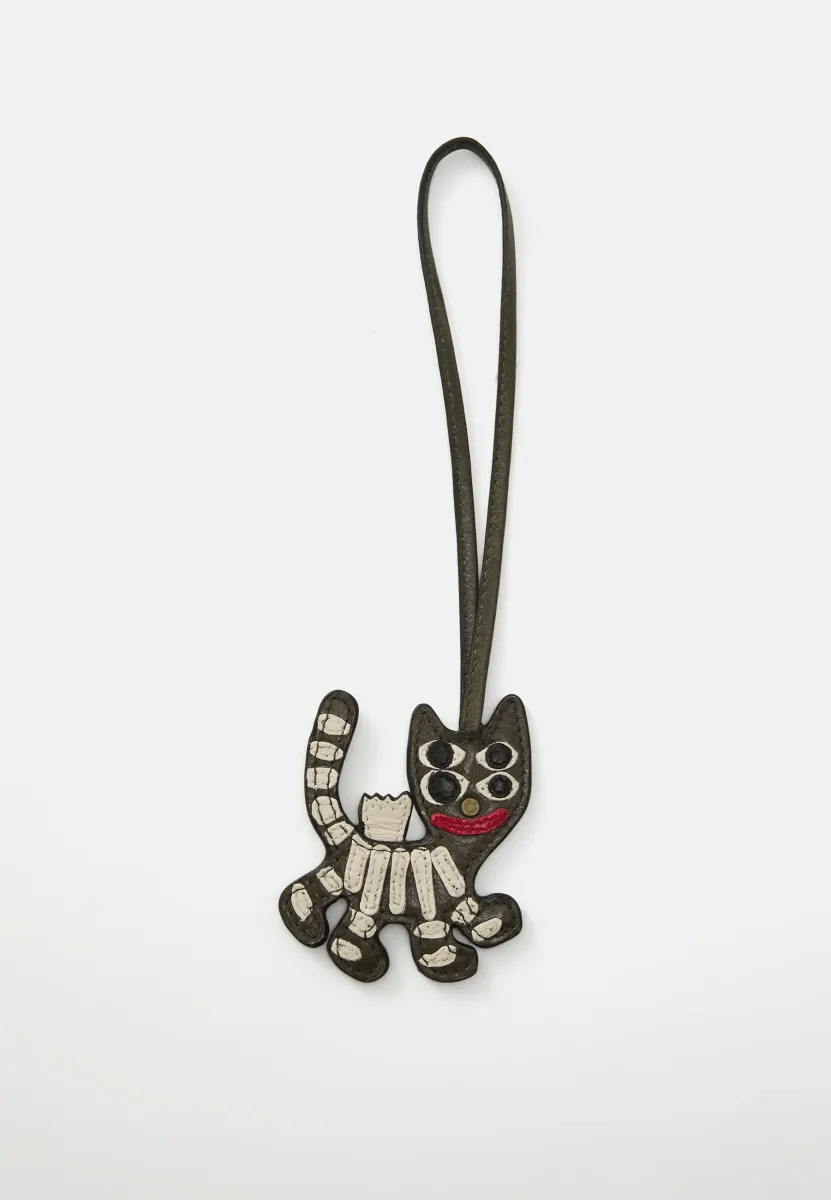 TIGER LEATHER KEYRING - Schlüsselanhänger - khaki