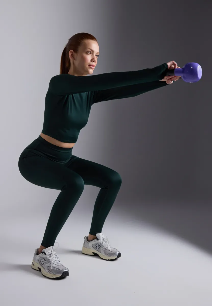 Tights - dark green