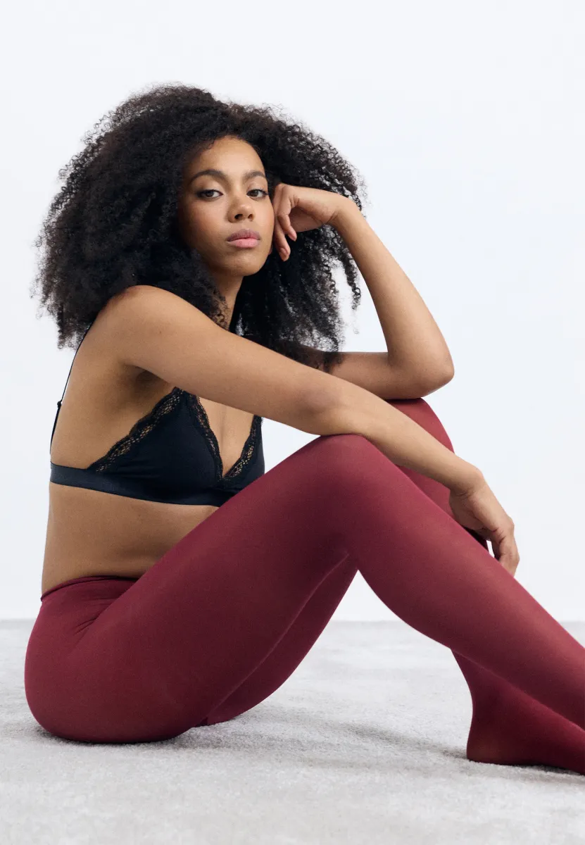 TIGHTS SUPER STRETCH - Strumpfhose - dark red