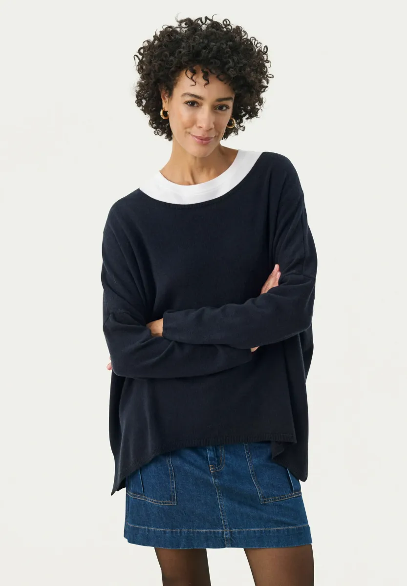TILA - Strickpullover - dark navy
