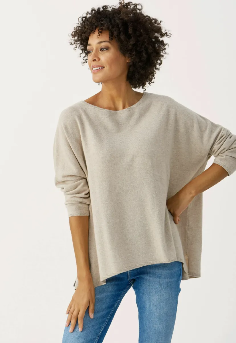 TILA - Strickpullover - natural melange