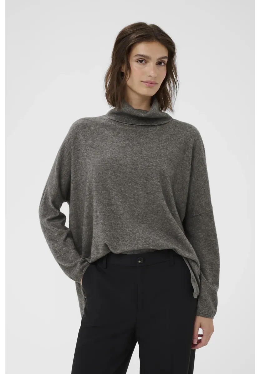 TILANE - Strickpullover - dark grey melange