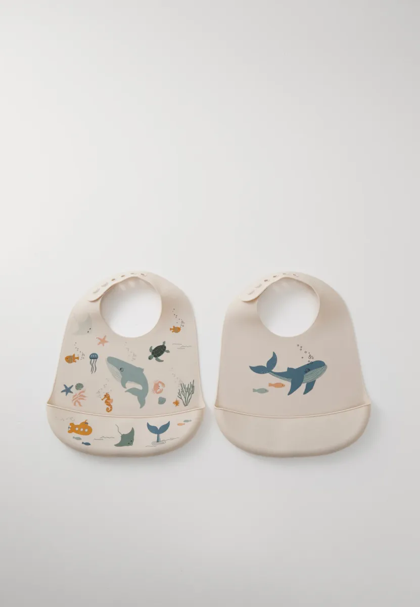 TILDA BIB UNISEX 2 PACK - Lätzchen - sandy