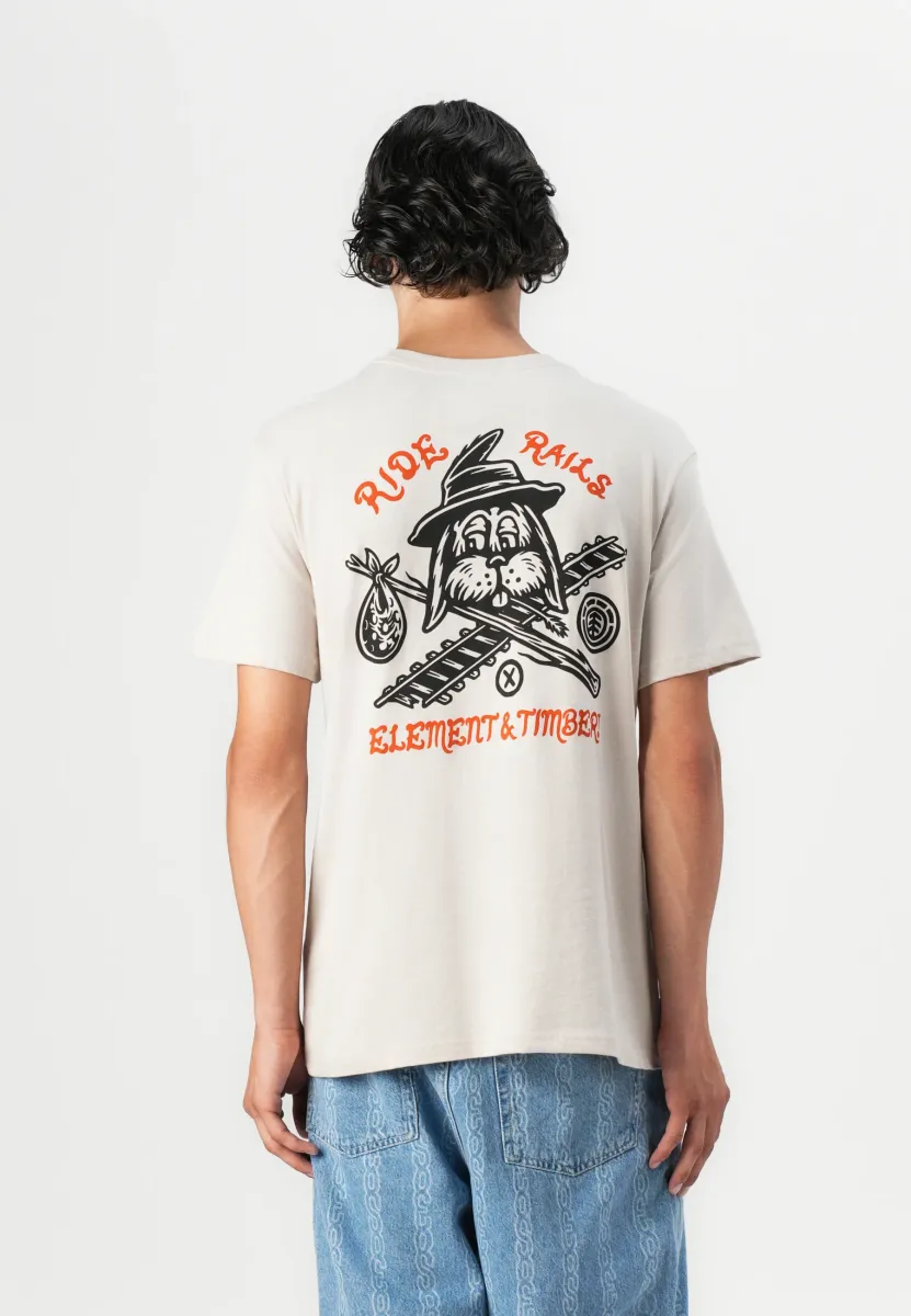 TIMBER HOBOS - T-Shirt print - crystal gray
