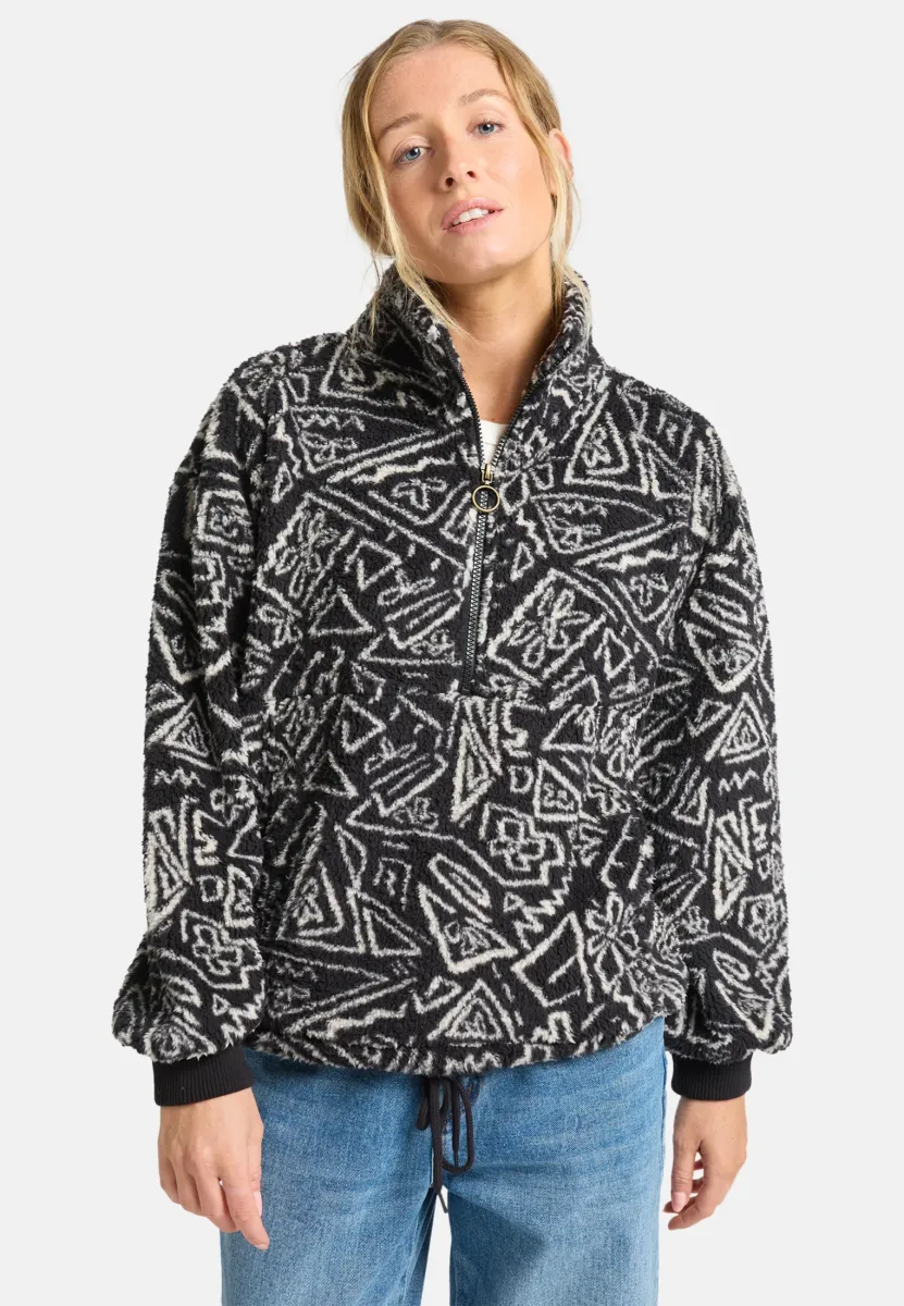 TIME OFF - Fleecepullover - black