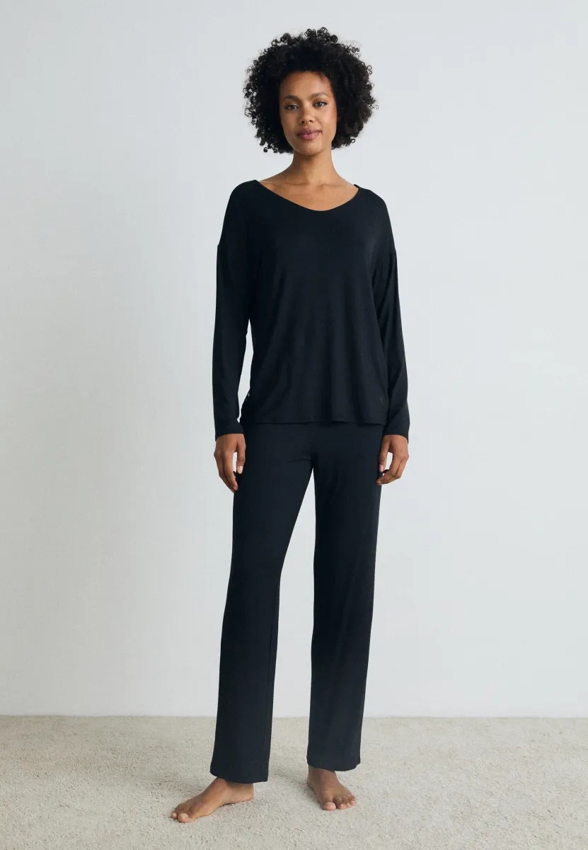 TIMELESS SENSUALITY SET - Nachtwäsche Set - black