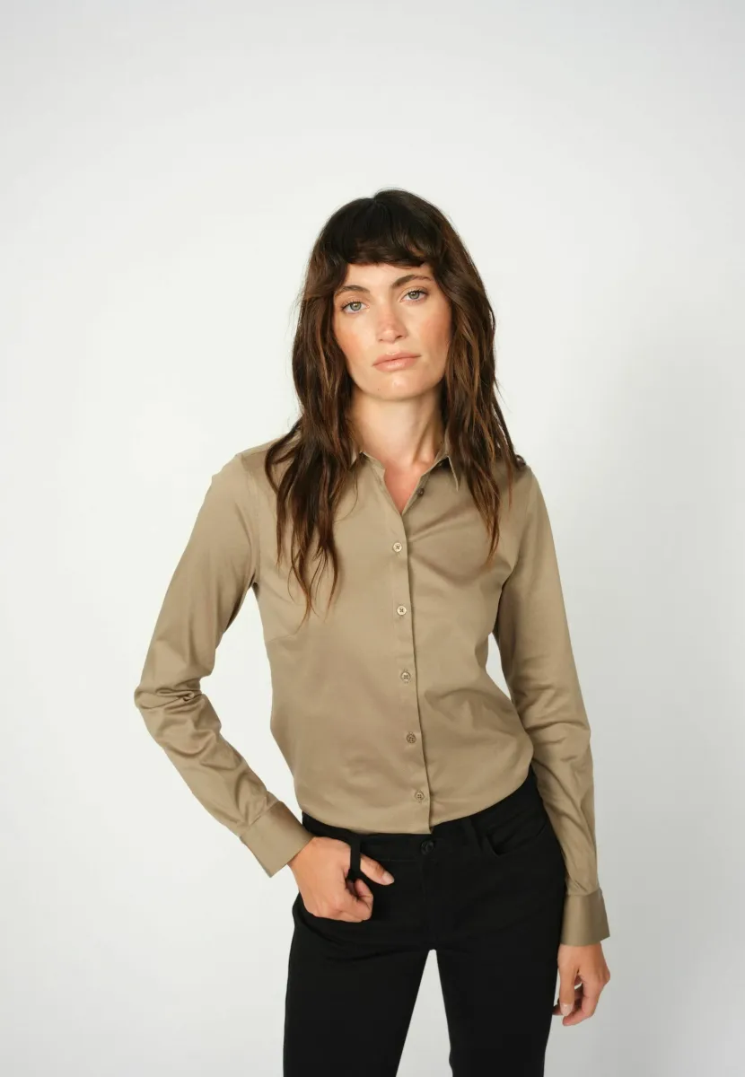 TINA - Hemdbluse - brindle